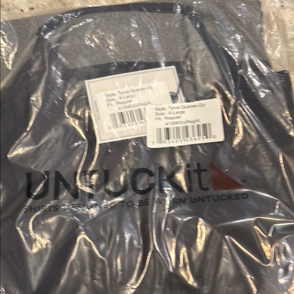 UNTUCKit Men's Zip Up Sweater - Gray